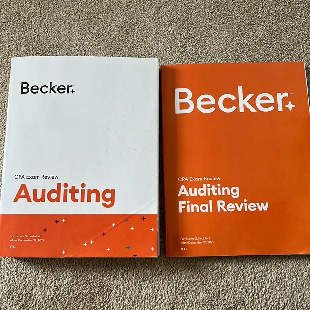Becker CPA Exam AUD Review & Final Review Books